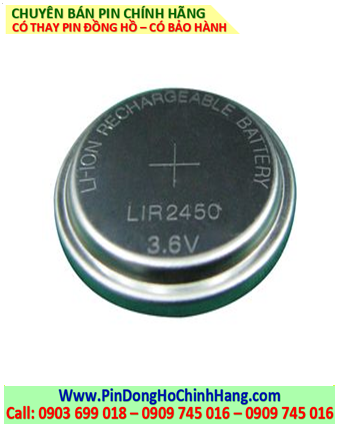 LIR2450; Pin sạc 3.6v lithium LIR2450